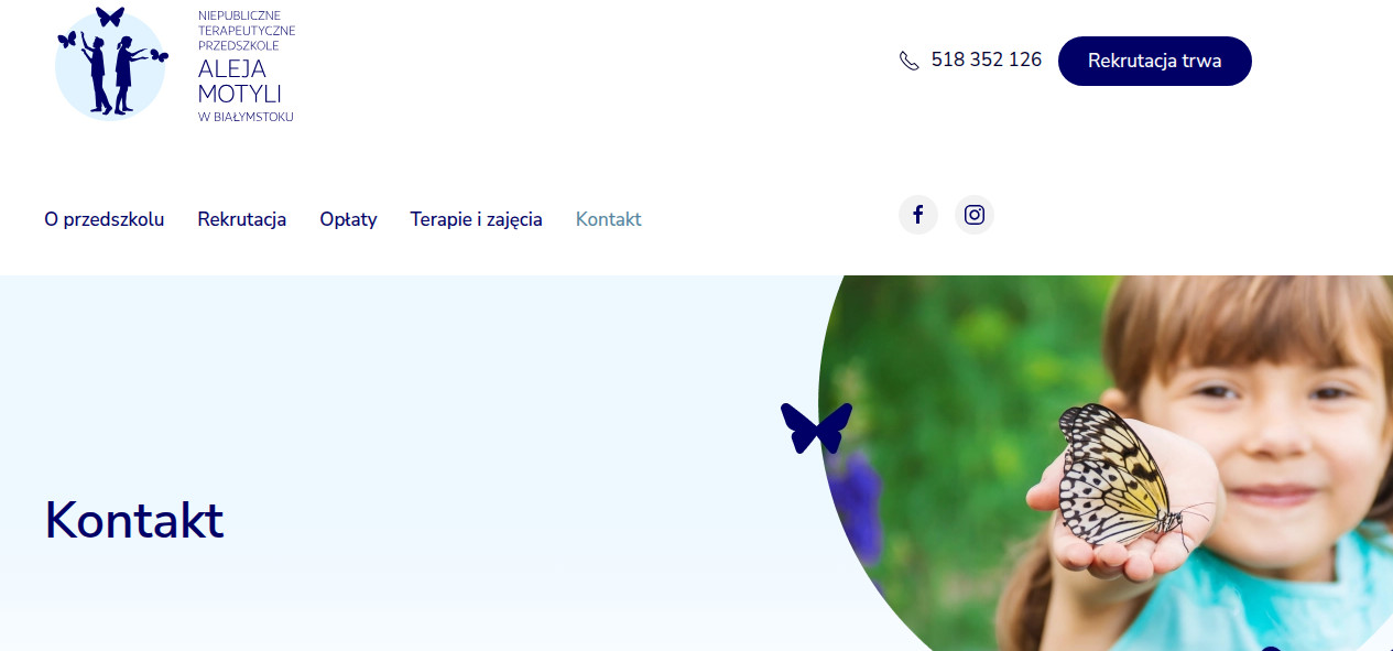 Niepubliczne Terapeutyczne Przedszkole Aleja Motyli w Białymstoku