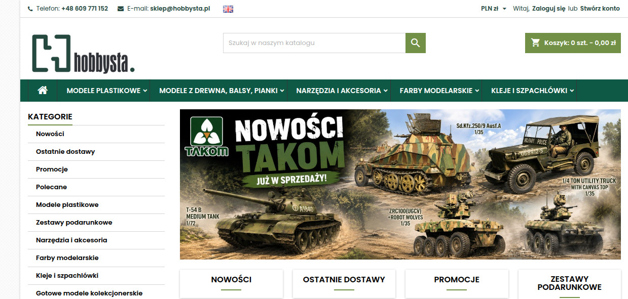 FHU ENTER Sklep modelarski HOBBYSTA sprzedaż wysyłkowa